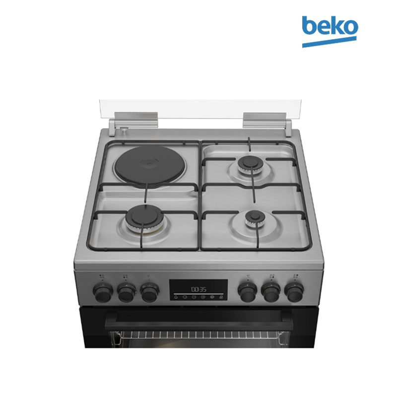 Cuisinière BEKO 3 feux gaz + 1 plaque électrique – Image 3